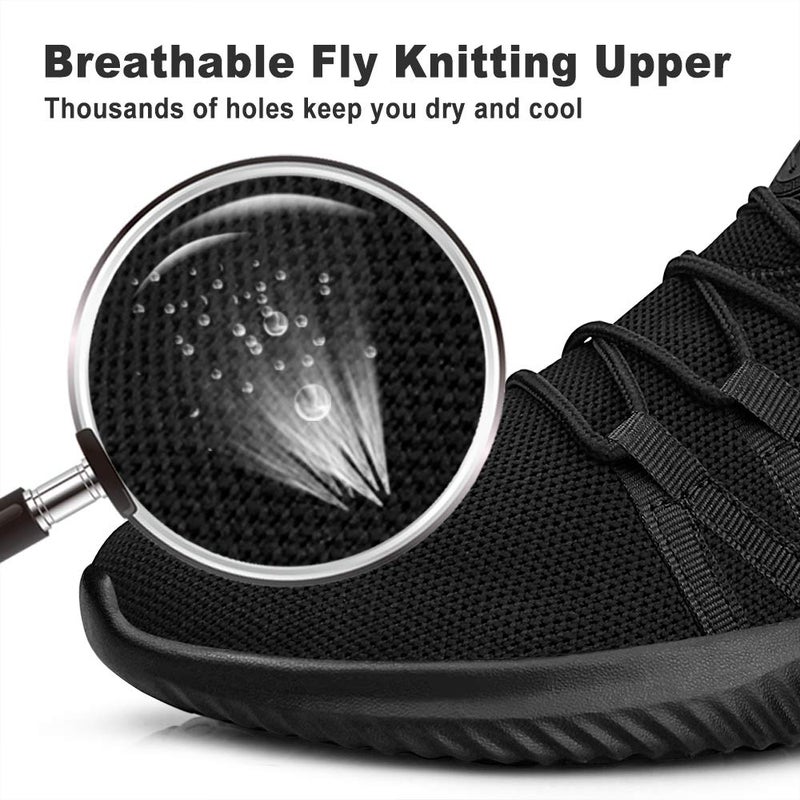 Feethit Mens Slip On Running Shoes Breathable Lightweight Comfortable Fashion Non Slip Sneakers for Men, 10.5 - Image 3